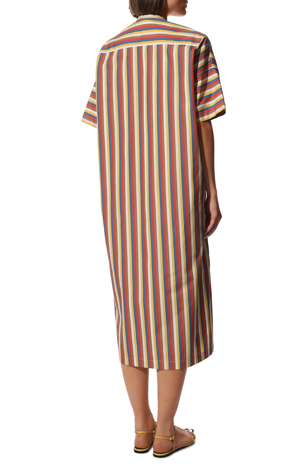 Хлопковое платье JIL SANDER, арт. JPPU500005-WU244710, фото 4