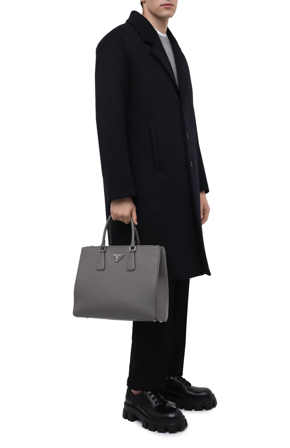 Кожаная сумка-тоут PRADA, арт. 2VG061-2FAD-F0K44-OOF, фото 3