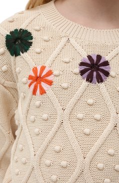 Хлопковый пуловер MONCLER, арт. H1-954-9C000-02-M1367/8-10A, фото 5