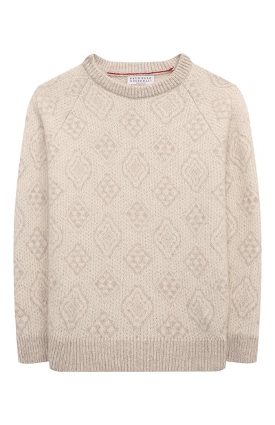 Свитер из шерсти и хлопка BRUNELLO CUCINELLI, арт. BS0M74200B