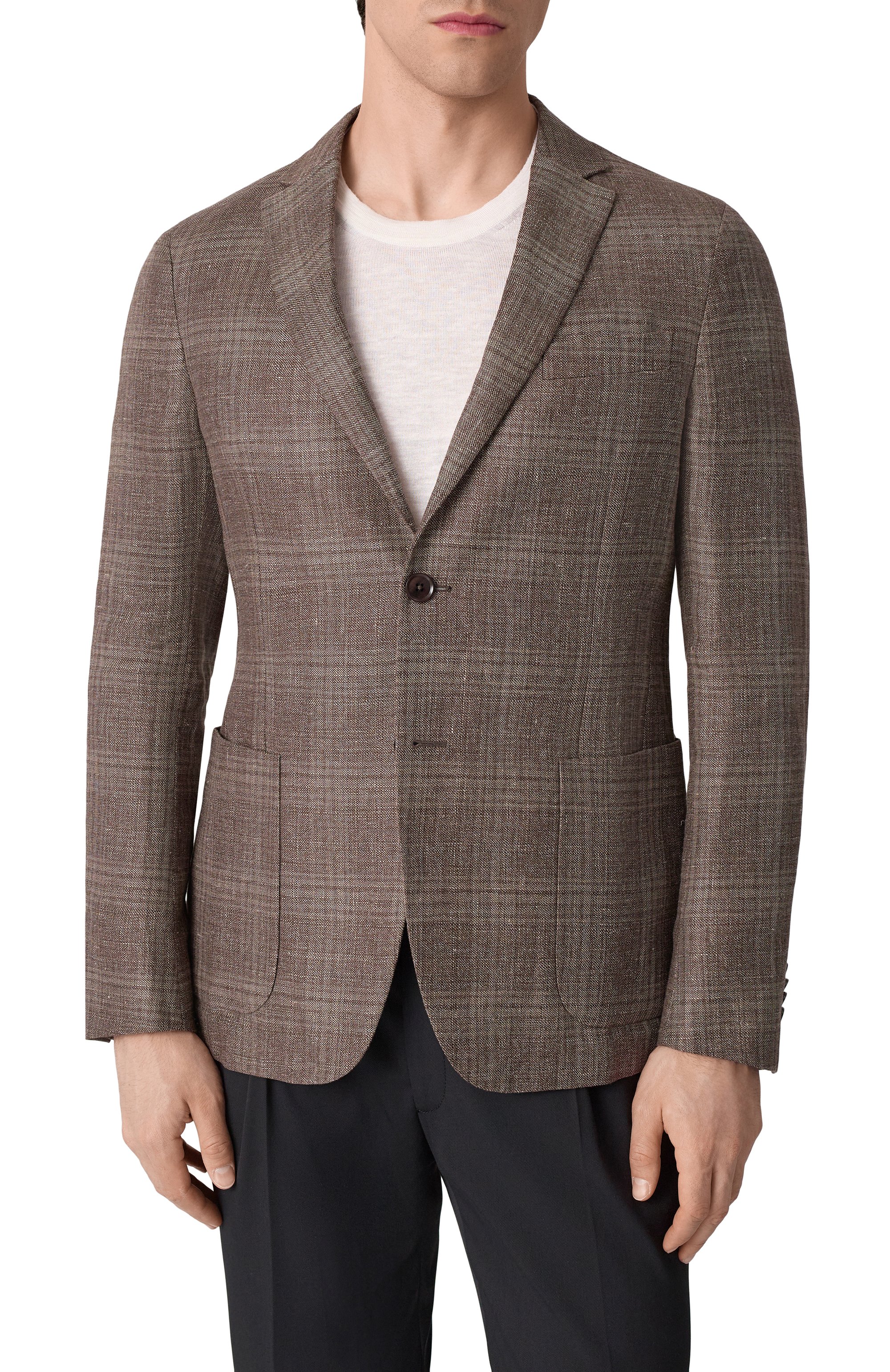 Пиджак изо льна и шерсти ZEGNA, арт. 1DNMG0/950727A9, фото 5