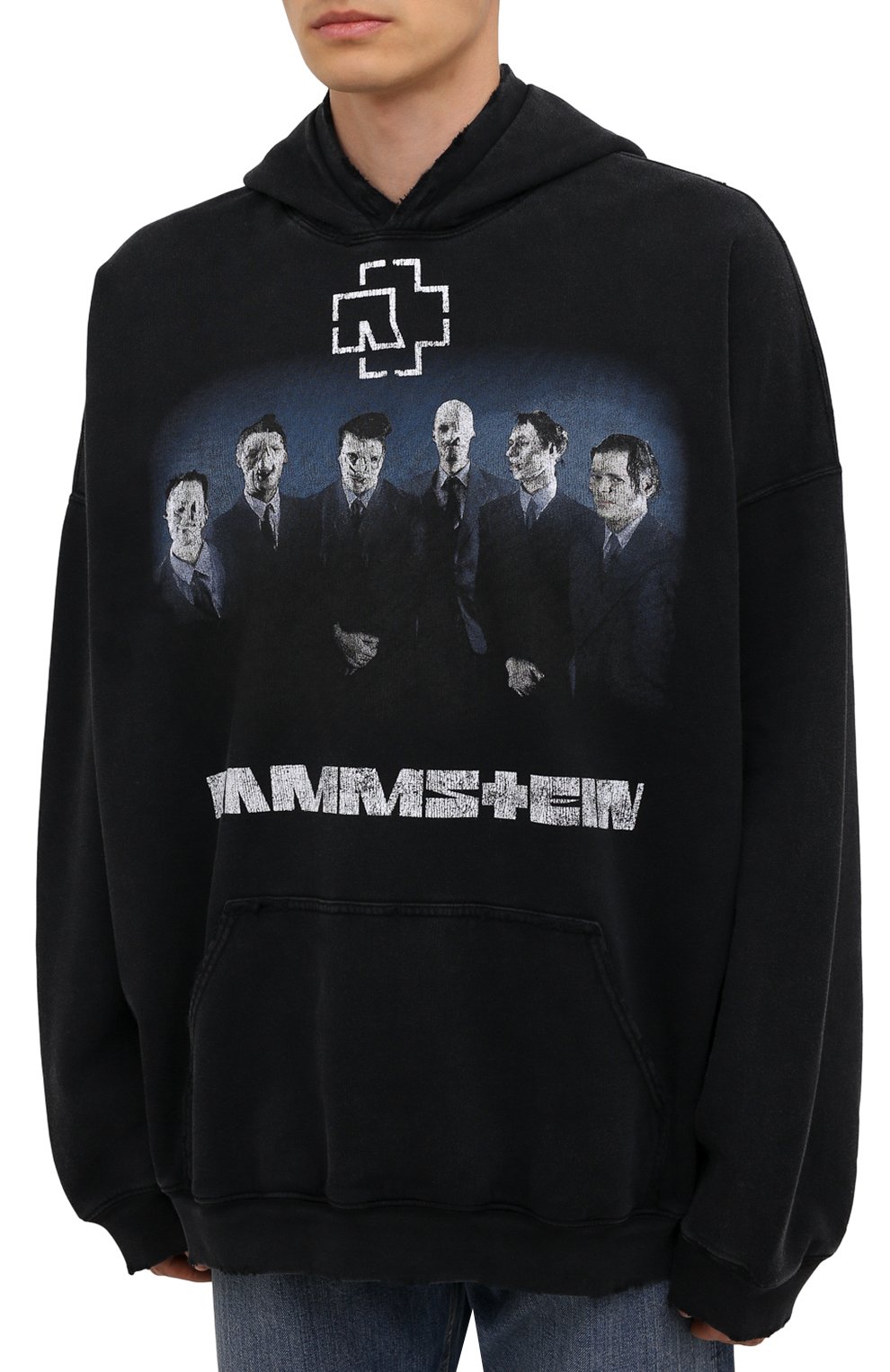 Хлопковое худи balenciaga x rammstein BALENCIAGA, арт. 651799/TLV53, фото 3