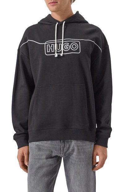 Хлопковое худи HUGO BLUE, арт. 50530342, фото 3