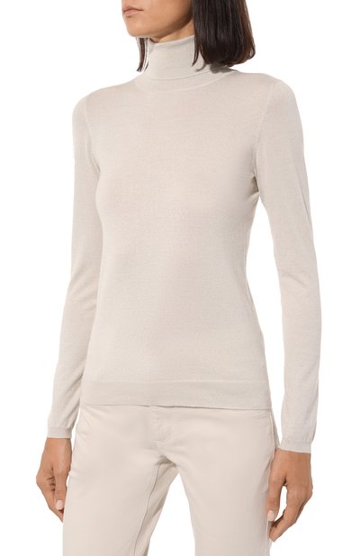 Водолазка из кашемира и шелка BRUNELLO CUCINELLI, арт. M4180BP201, фото 3