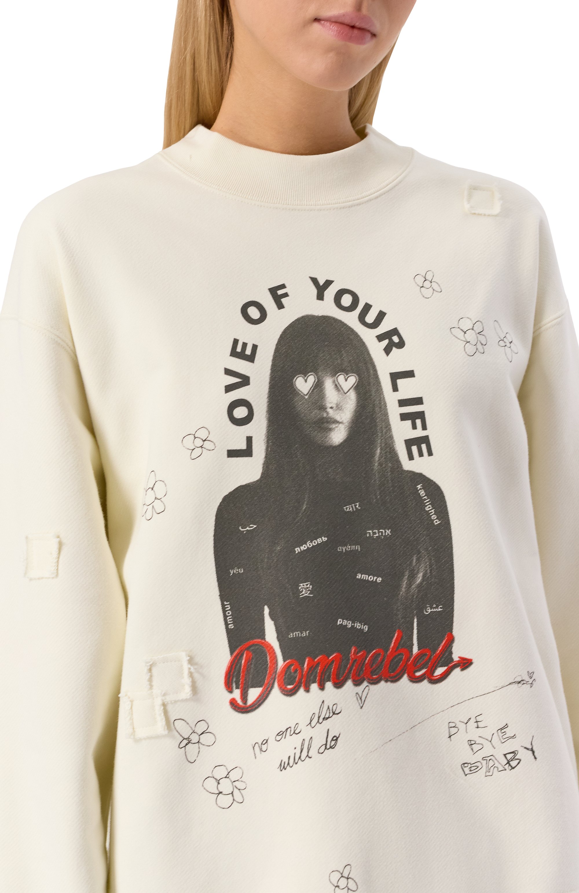Хлопковый свитшот DOMREBEL, арт. Y0UR L0VE SWEATSHIRT, фото 5