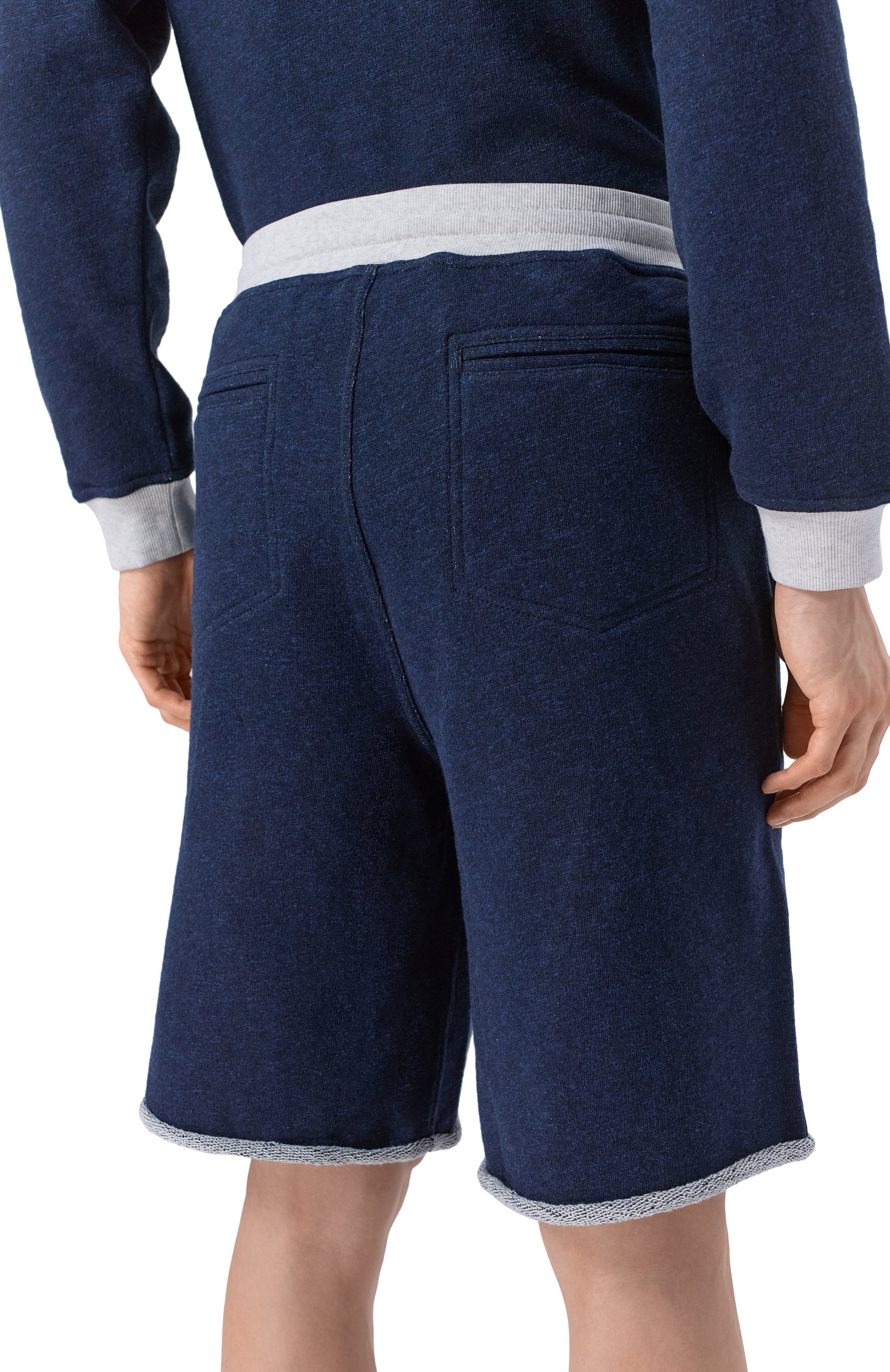 Шорты из хлопка и льна BRUNELLO CUCINELLI, арт. MR8313375G, фото 4