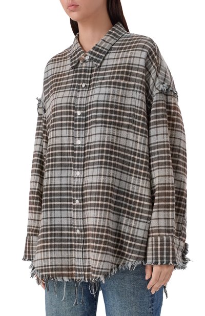 Хлопковая рубашка R13, арт. R13WR075-R560B/W, фото 3