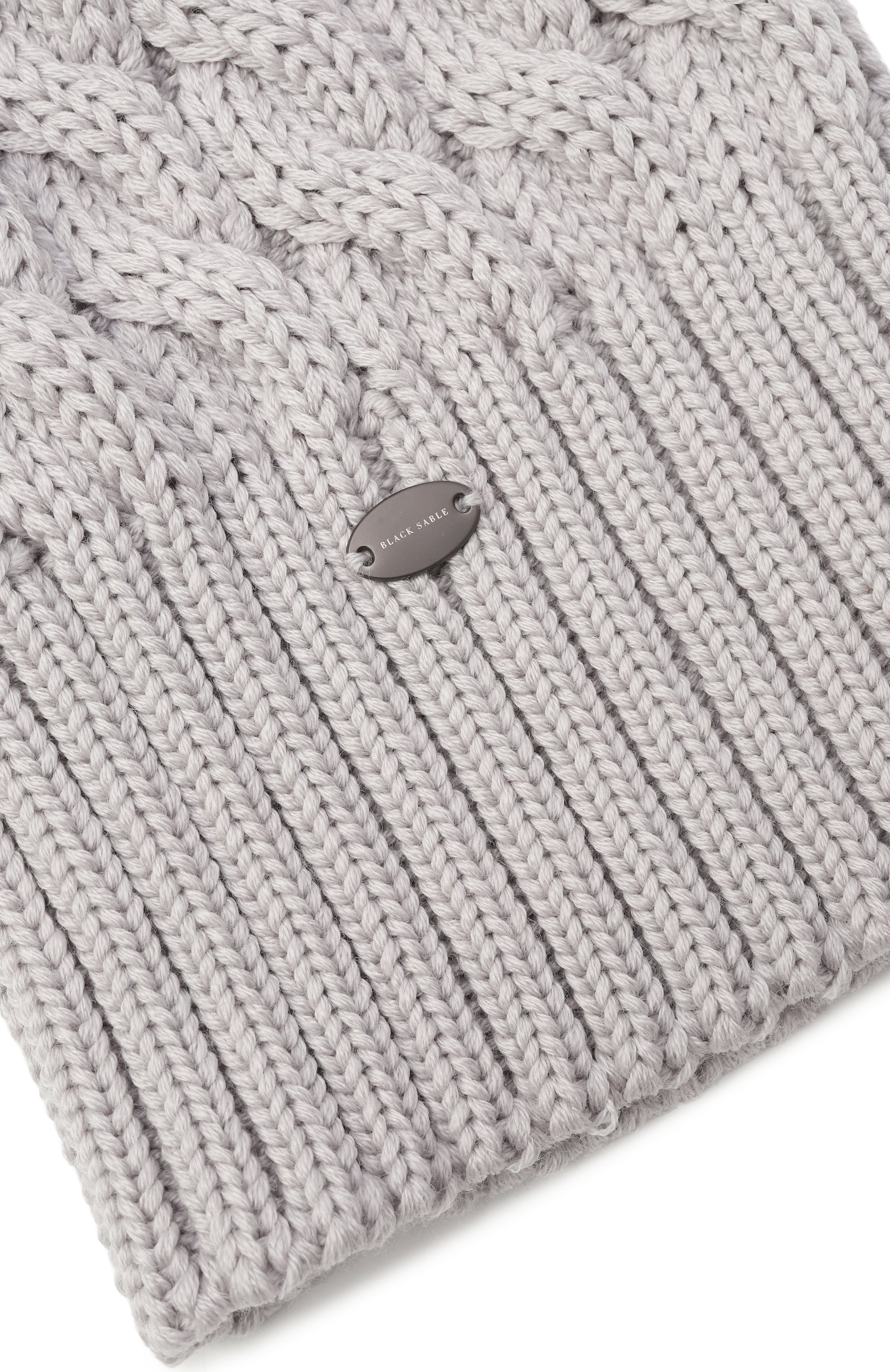 Шерстяная шапка mona с отделкой из соболя BLACK SABLE, арт. BS-24016, фото 3