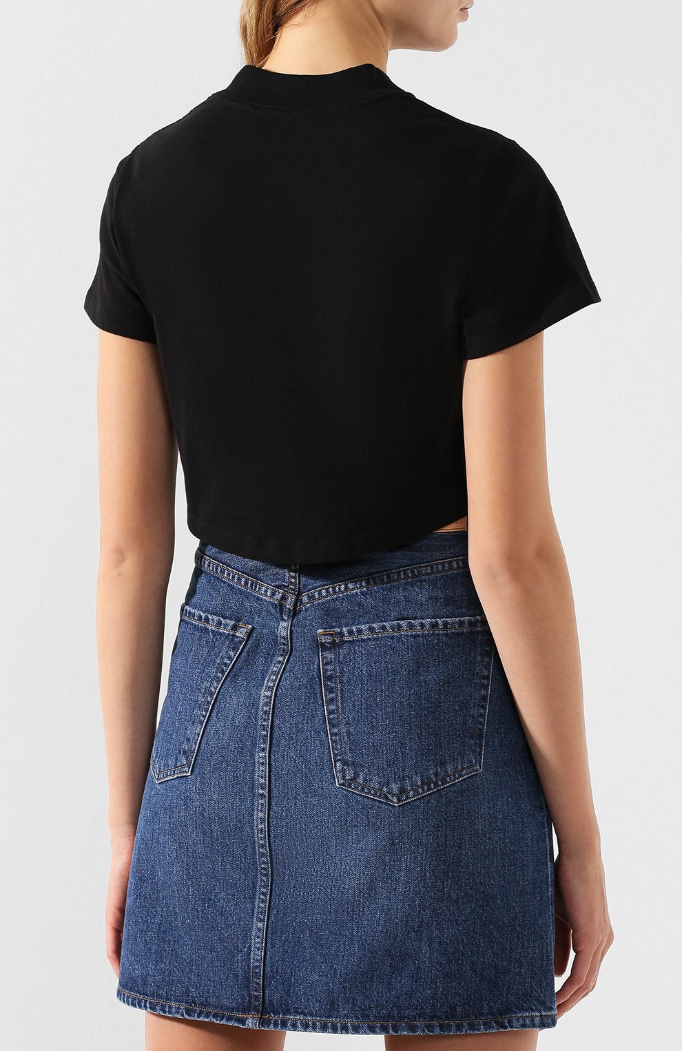Хлопковый топ ALEXANDERWANG.T черного цвета по цене 15750 руб., арт. 4C191080, фото 4 Хлопковый топ ALEXANDERWANG.T, арт. 4C191080, фото 4