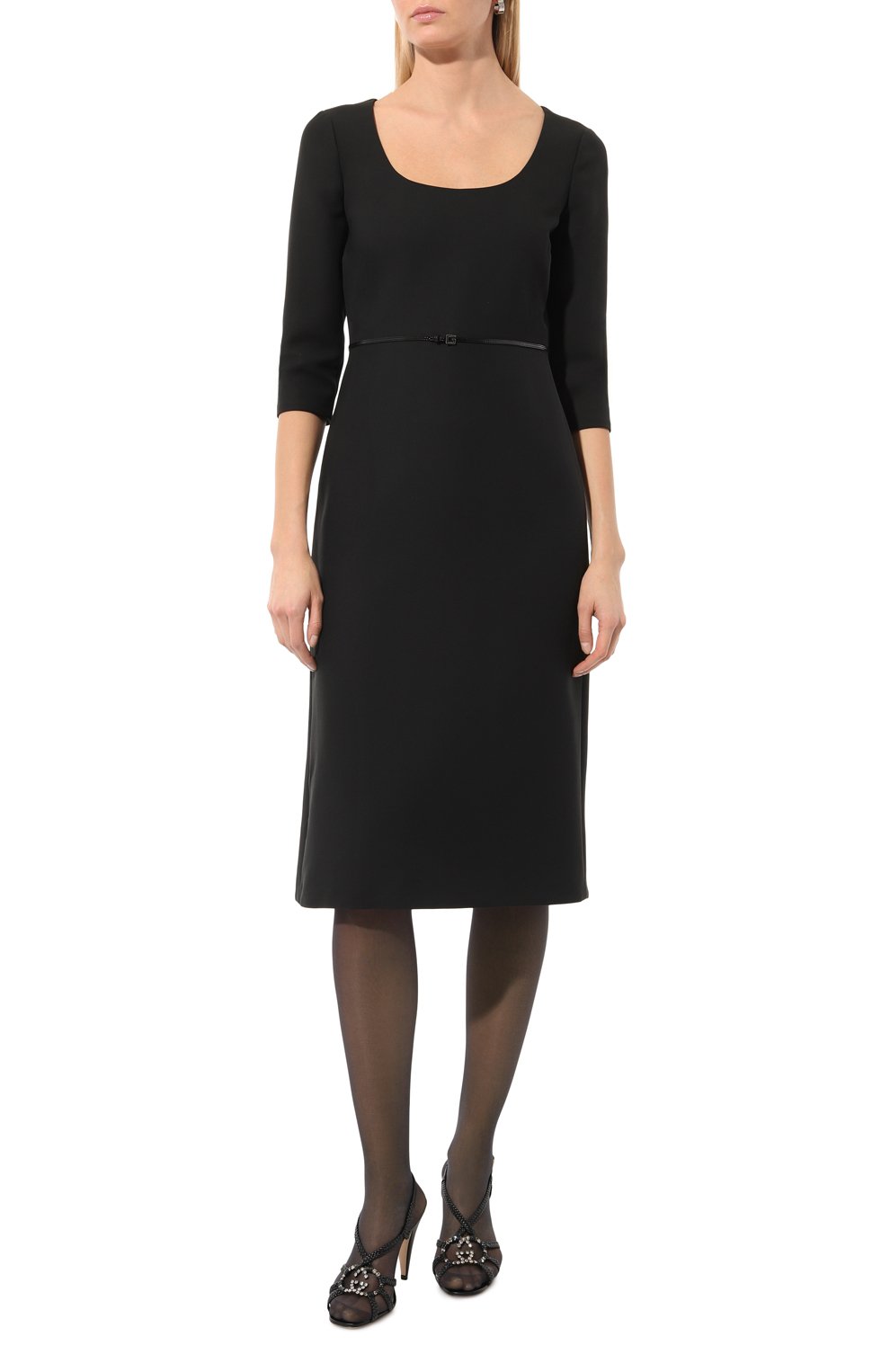 Платье из шелка и шерсти GUCCI, арт. 622975 ZAD88, фото 3