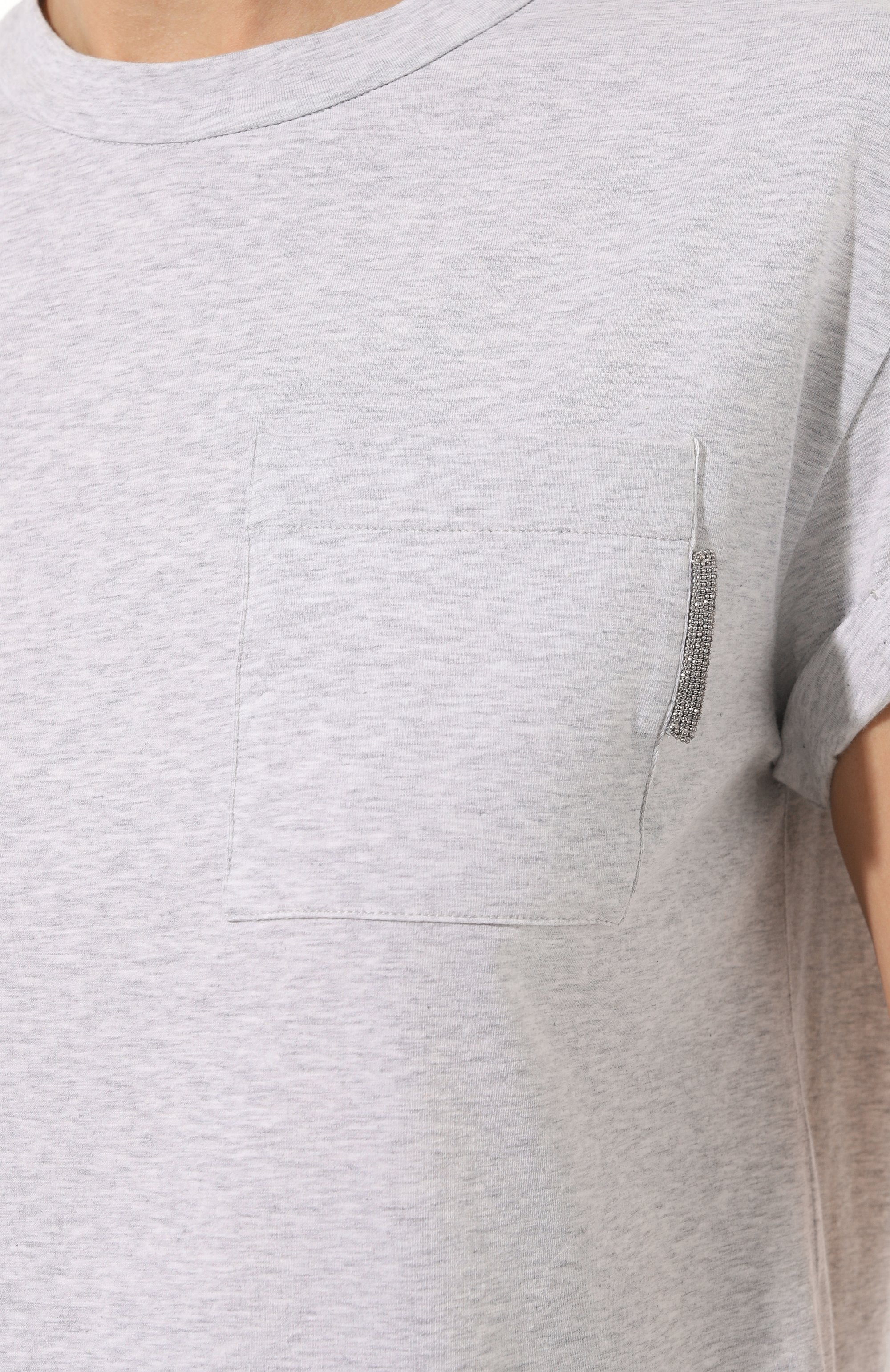 Хлопковая футболка BRUNELLO CUCINELLI, арт. M0T18BB300, фото 5