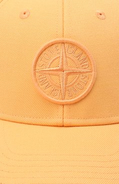 Мужская бесйсболка STONE ISLAND оранжевого цвета, арт. 731599175 | Фото 3 (Материал: Текстиль, Шерсть, Синтетический материал)