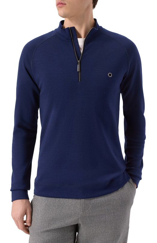 Шерстяной джемпер Stefano Ricci M6H5300050/WPA01T Синий  M6H5300050/WPA01T Фото 3