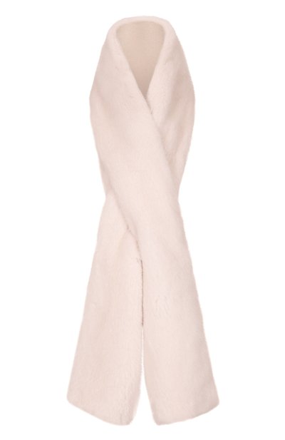 Женский меховой шарф из норки MVST, арт. MSC-01 MINK PEARL