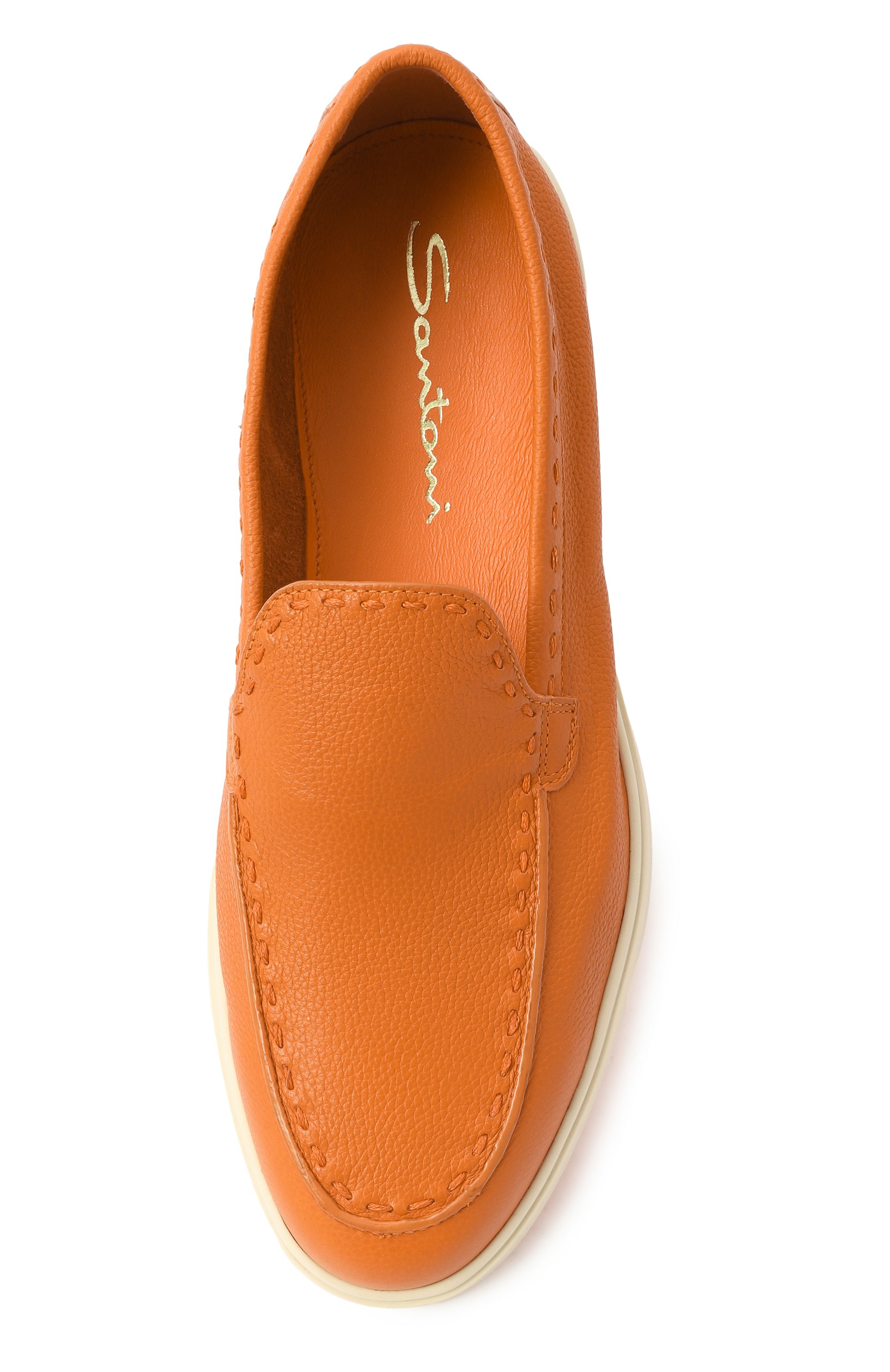 Кожаные лоферы SANTONI, арт. WUYG71436TISSWKA, фото 6