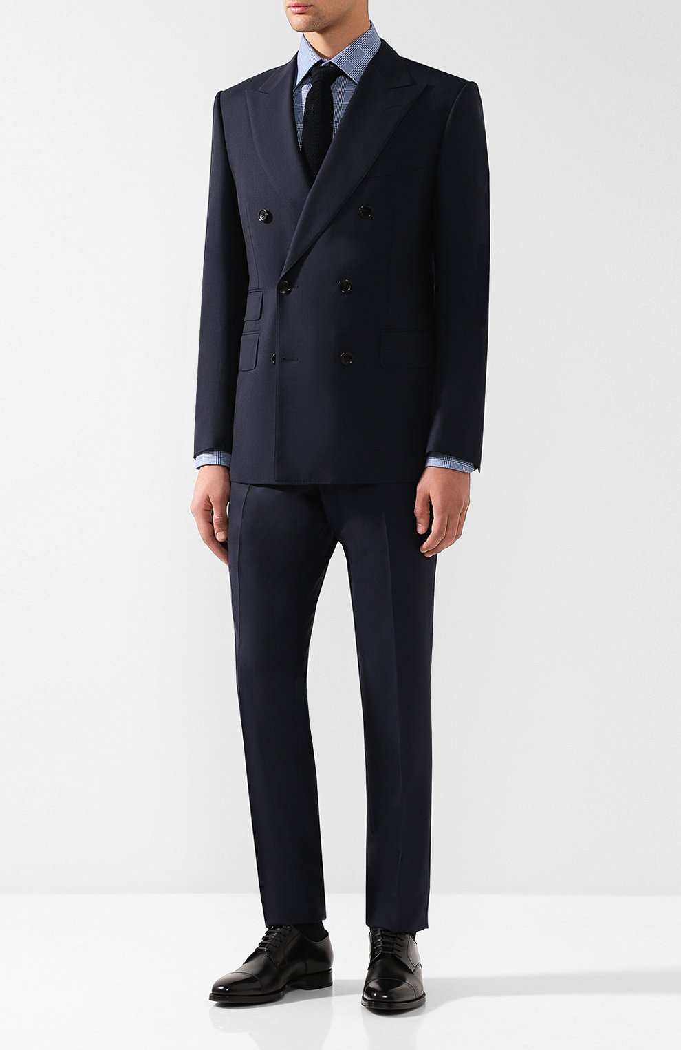 Хлопковая сорочка с воротником кент TOM FORD, арт. 4FT183/94S1JE, фото 2