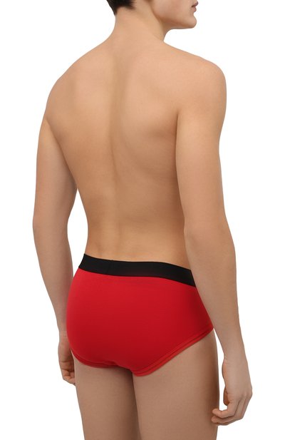 Хлопковые брифы TOM FORD красного цвета по цене 9810 руб., арт. T4LC10040, фото 3 Хлопковые брифы TOM FORD, арт. T4LC10040, фото 3