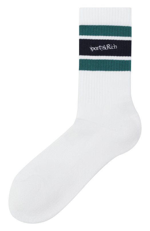 Хлопковые носки Sporty and Rich AC004621300WH48 Белый AC004621300WH48