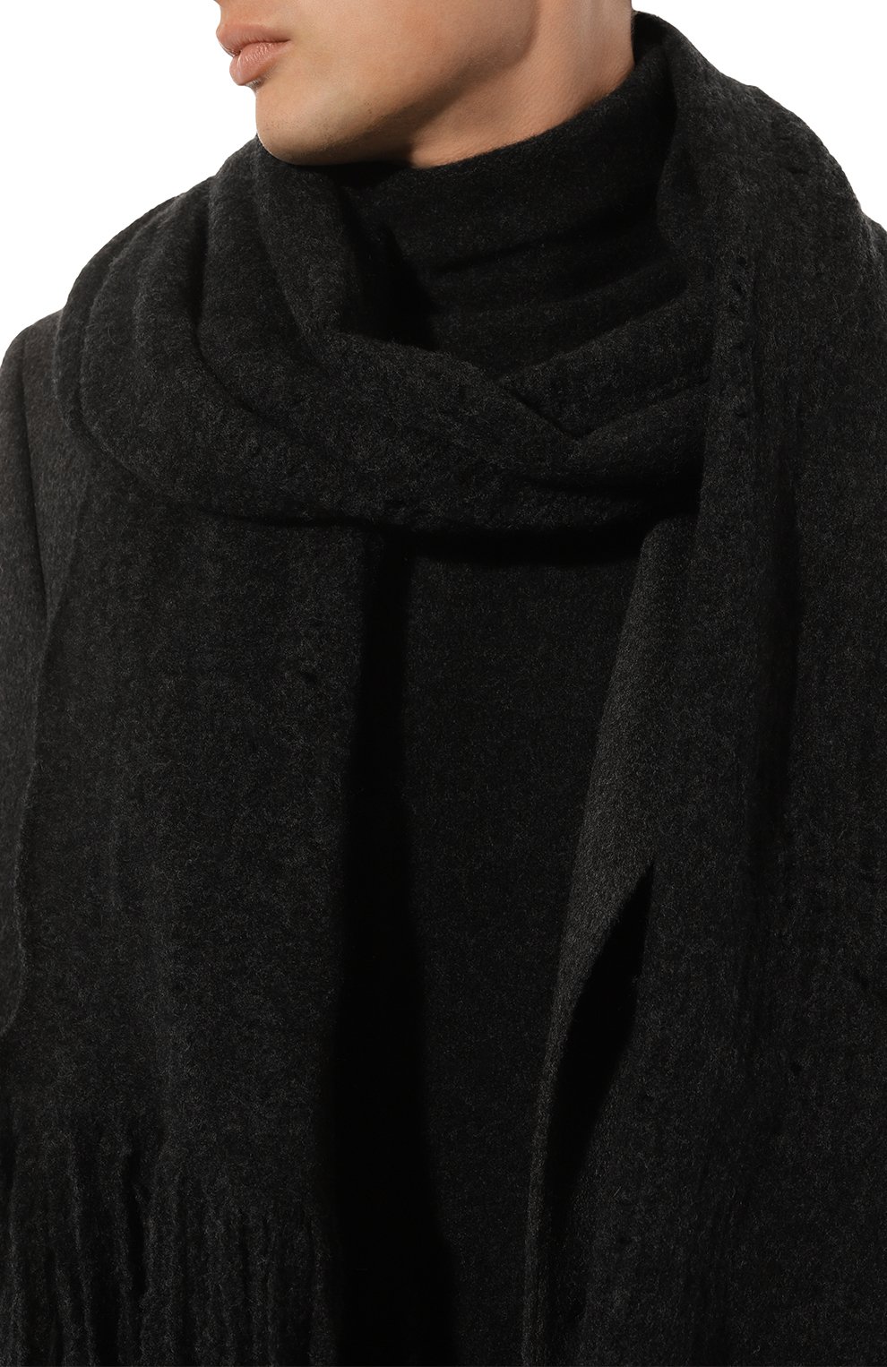 Шерстяной шарф ISABEL BENENATO, арт. UK02F23, фото 2
