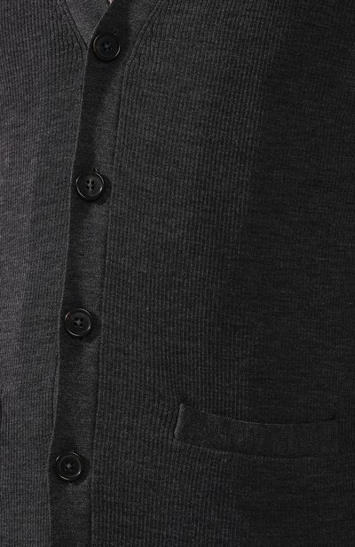 Шерстяной кардиган на пуговицах с v-образным вырезом RALPH LAUREN, арт. 790714519, фото 5