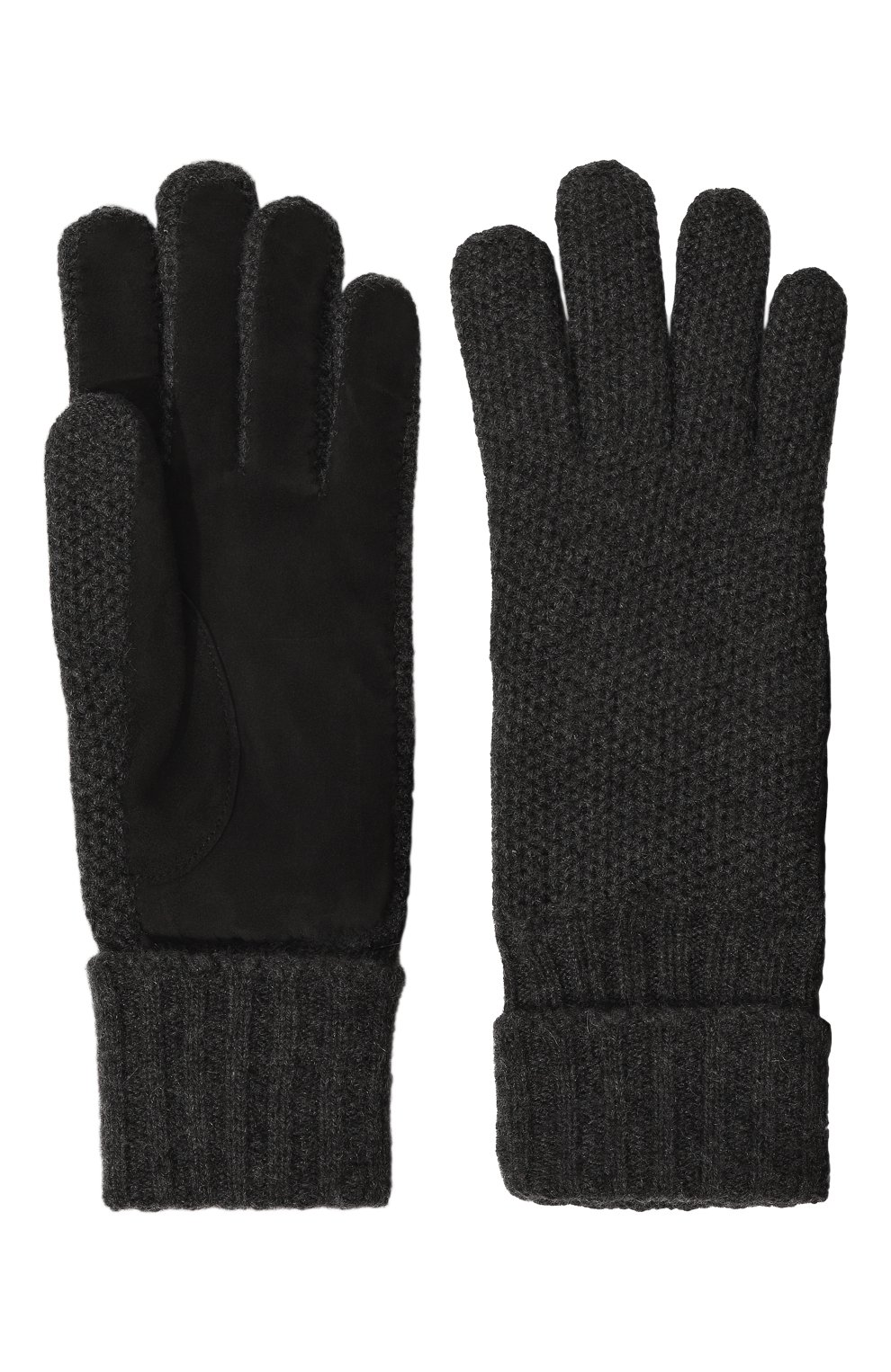 Кашемировые перчатки MOORER, арт. GUANT0 KNIT SUEDE-KSE, фото 2