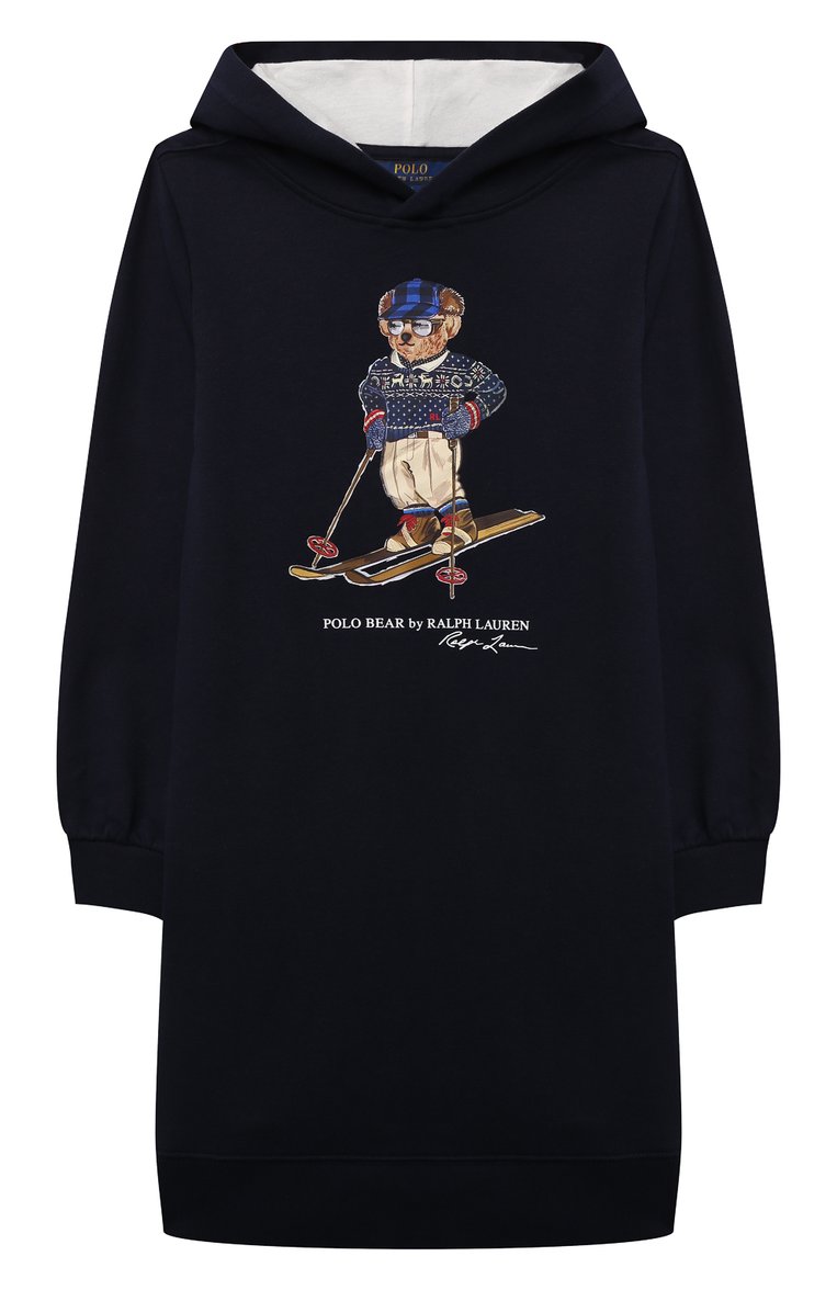 Детское хлопковое платье POLO RALPH LAUREN синего цвета, арт. 313853320 | Фото 1 (Материал внешний: Хлопок, Синтетический материал; Рукава: Длинные; Девочки Кросс-КТ: Платье-одежда; Случай: Повседневный; Драгоценные камни: Проставлено; Материал сплава: Проставлено; Ростовка одежда: 12 лет | 152 см, 9 лет | 134 см, 8 лет | 128 см, 13 - 15 лет | 158 см)