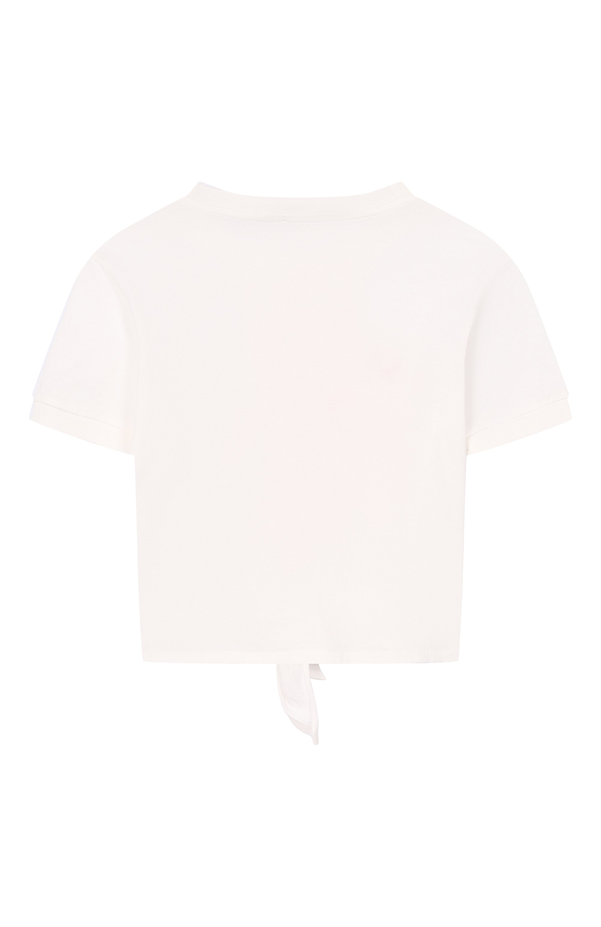 Хлопковая футболка DOLCE & GABBANA молочного цвета по цене 30850 руб., арт. L5JTQF/G7PWF_001, фото 2 Хлопковая футболка DOLCE & GABBANA, арт. L5JTQF/G7PWF_001, фото 2