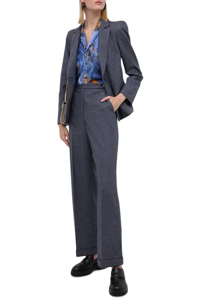 Шерстяные брюки GIORGIO ARMANI темно-серого цвета по цене 94950 руб., арт. 0WHPP0DP/T01V9, фото 2 Шерстяные брюки GIORGIO ARMANI, арт. 0WHPP0DP/T01V9, фото 2