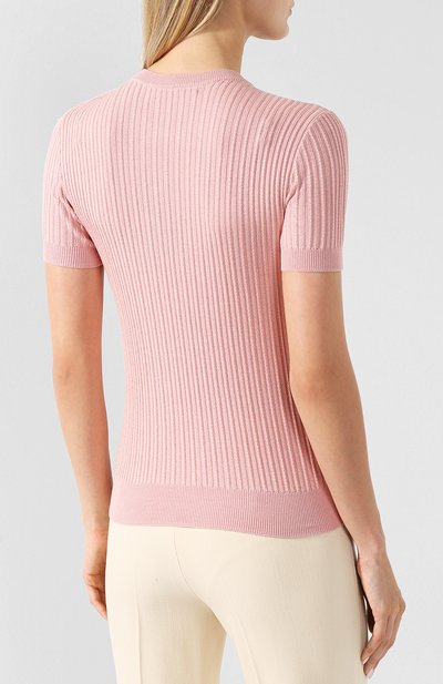 Пуловер из смеси шерсти и шелка с коротким рукавом RALPH LAUREN, арт. 290698960, фото 4