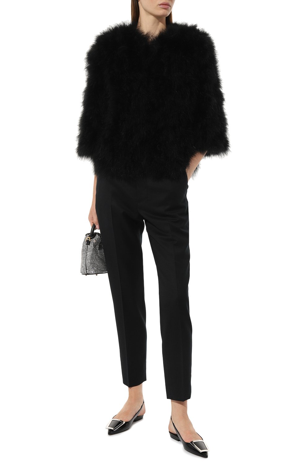 Кожаные балетки maxine SAINT LAURENT, арт. 699519, фото 2