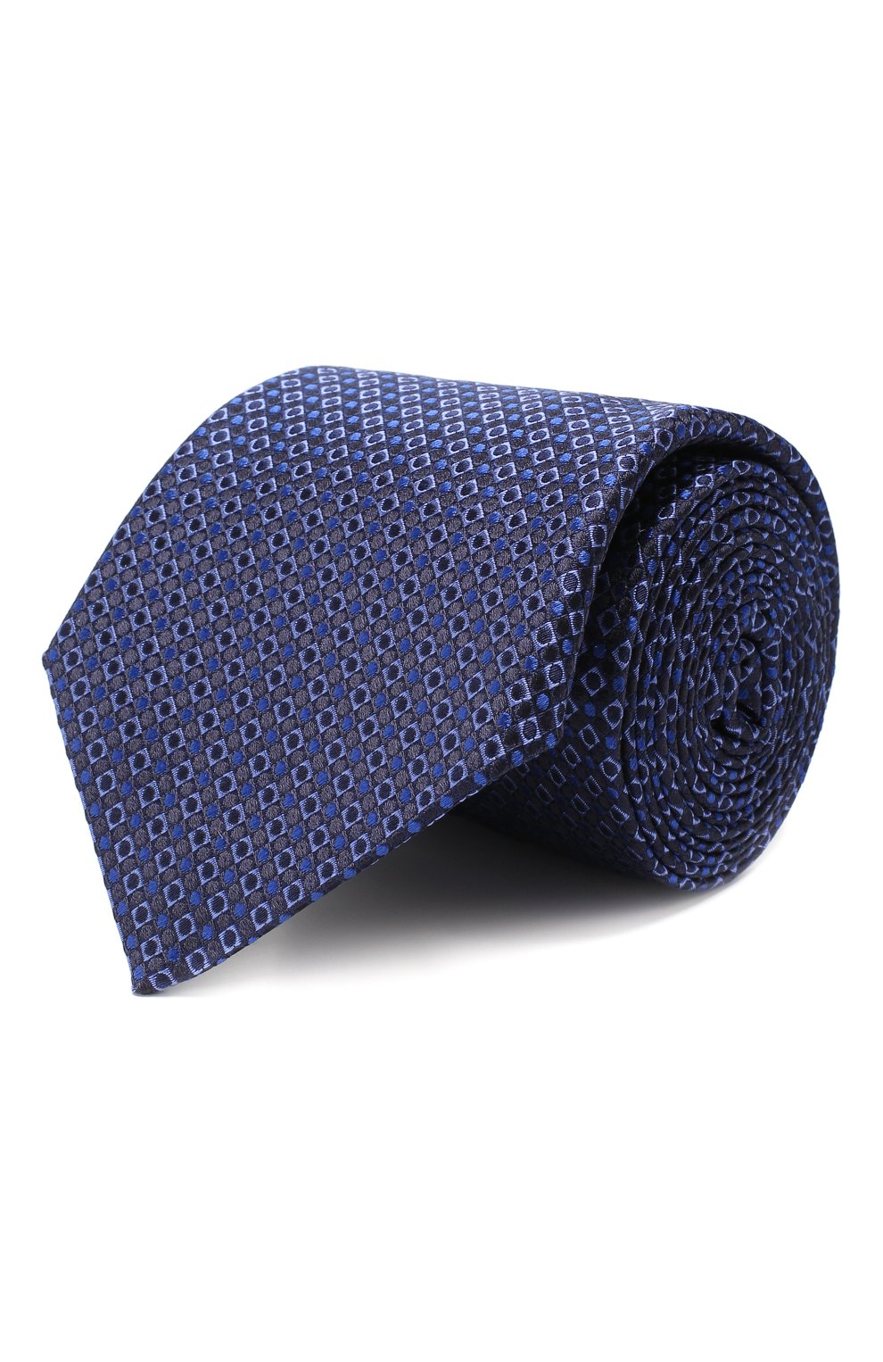 Шелковый галстук CANALI синего цвета по цене 8620 руб., арт. 18/HJ02305, фото 1 Шелковый галстук CANALI, арт. 18/HJ02305, фото 1