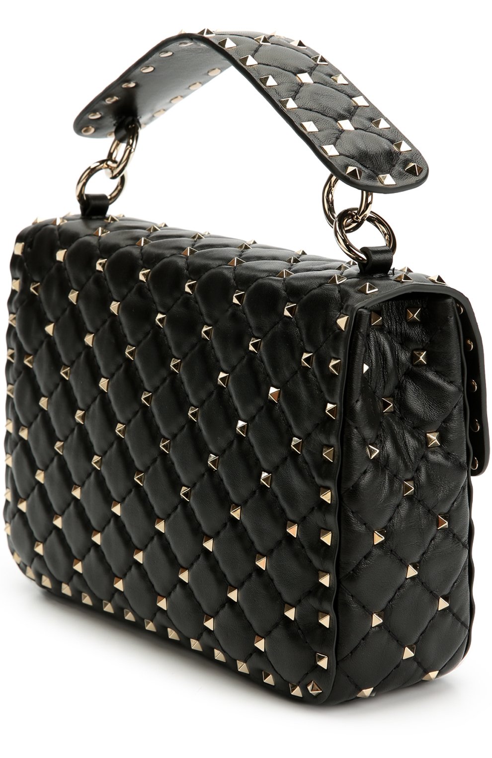 Сумка rockstud spike medium c металлическими шипами VALENTINO, арт. LW0B0122/NAP, фото 3