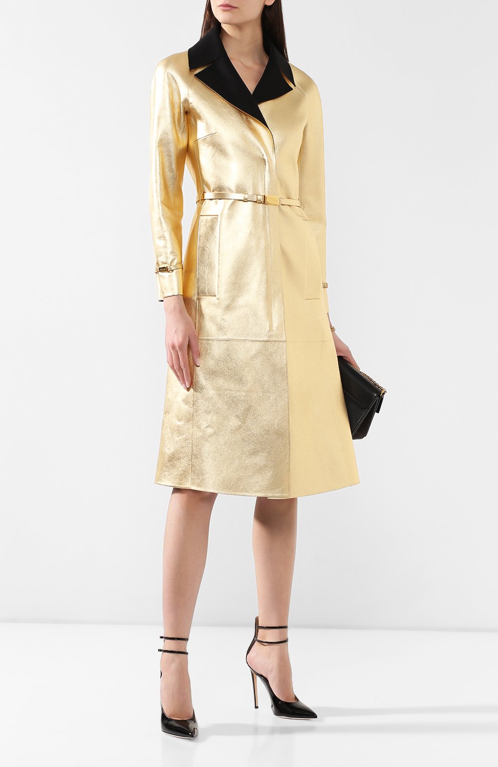 Кожаное пальто RALPH LAUREN, арт. 290748006, фото 2