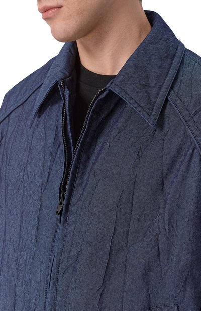 Хлопковый бомбер JUUN.J темно-синего цвета по цене 206000 руб., арт. JC6339P71, фото 5 Хлопковый бомбер JUUN.J, арт. JC6339P71, фото 5