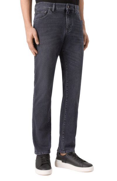 Джинсы slim DOLCE & GABBANA темно-серого цвета по цене 98950 руб., арт. GY07CZ/G80W1, фото 3 Джинсы slim DOLCE & GABBANA, арт. GY07CZ/G80W1, фото 3