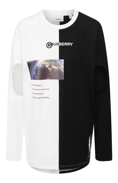 Женская хлопковый лонгслив BURBERRY, арт. 8024657