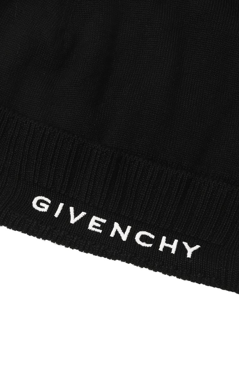 Женская шерстяная шапка GIVENCHY черного цвета, арт. GWCAPP/U7163 | Фото 4 (Материал: Текстиль, Шерсть; Материал сплава: Проставлено; Нос: Не проставлено)