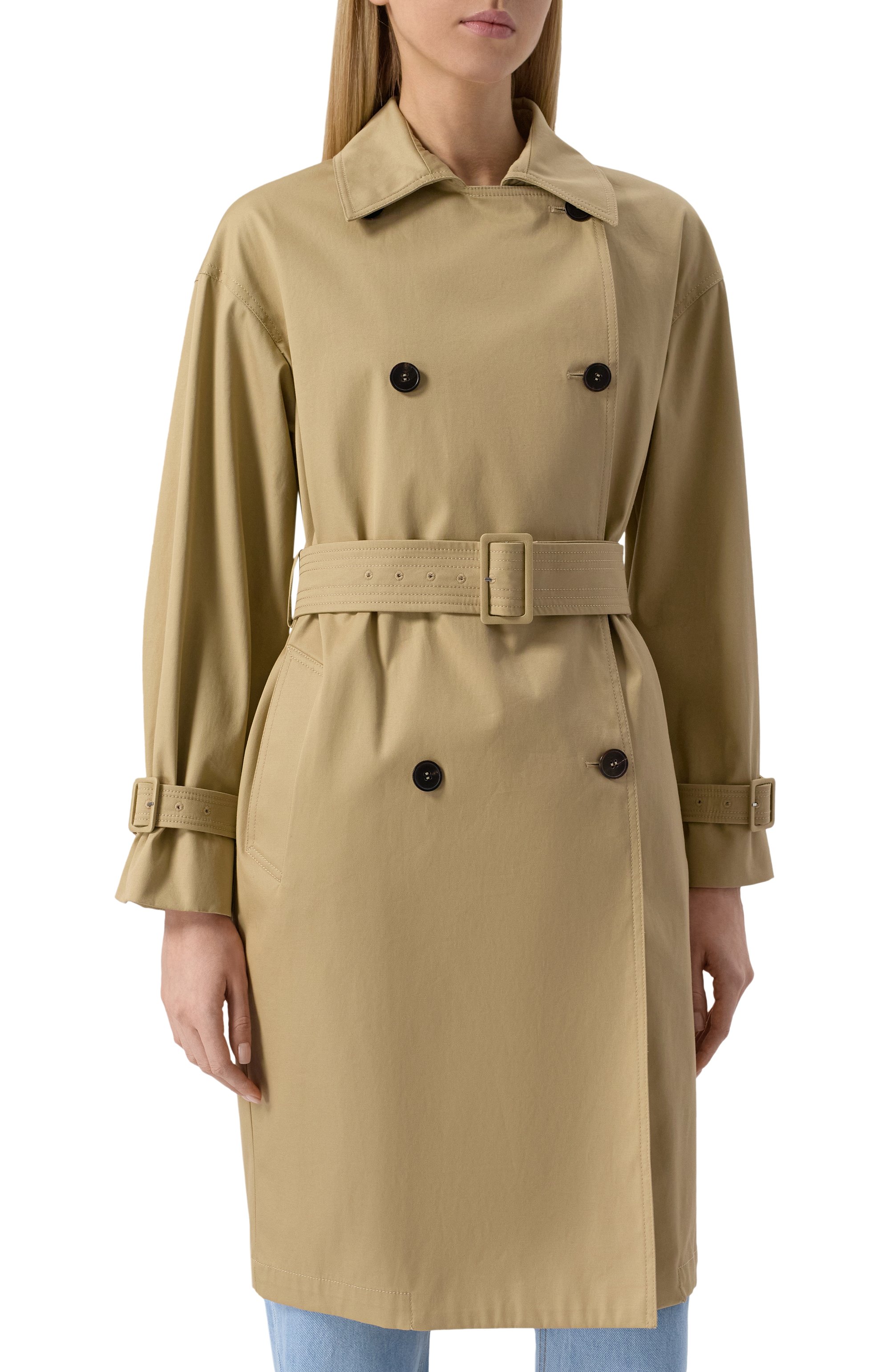 Хлопковый тренч MAX MARA STUDIO, арт. EBRIEN, фото 3