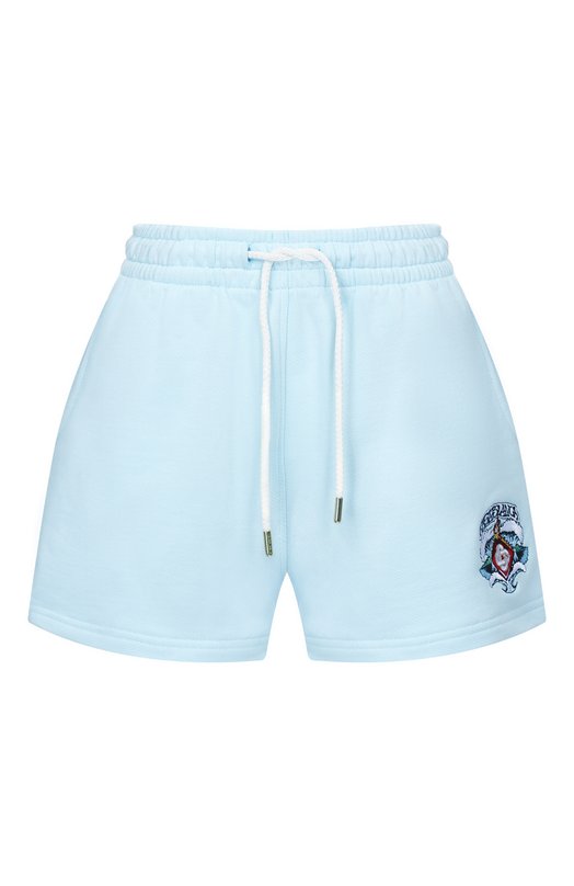 Хлопковые шорты Casablanca W-SP26-JTR-186-02-EX-BC Голубой W-SP26-JTR-186-02-EX-BC