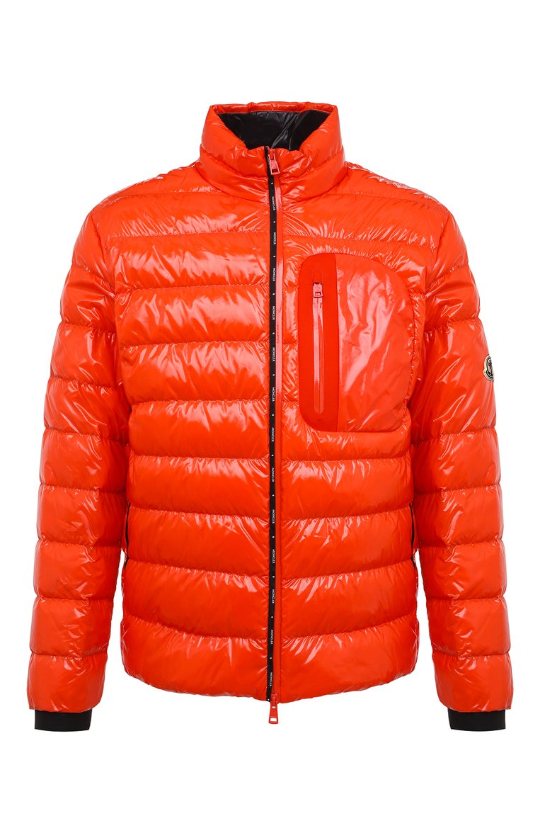 Мужская пуховая куртка maewo MONCLER оранжевого цвета, арт. H1-091-1A000-37-595P7 | Фото 1 (Материал утеплителя: Пух и перо; Материал подклада: Синтетический материал; Материал внешний: Синтетический материал; Длина (верхняя одежда): Короткие; Рукава: Длинные; Кросс-КТ: Куртка; Стили: Спорт-шик; Драгоценные камни: Проставлен�о; Материал сплава: Проставлено; Мужское Кросс-КТ: Куртка-пуховая)