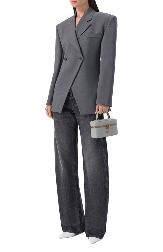 Сумка Vanity mini Pinko 106382/A0GK Серый  106382/A0GK Фото 3