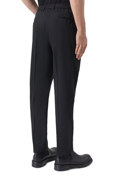 Шерстяные брюки DOLCE & GABBANA черного цвета по цене 89950 руб., арт. GW13ET/FUBFT, фото 4 Шерстяные брюки DOLCE & GABBANA, арт. GW13ET/FUBFT, фото 4