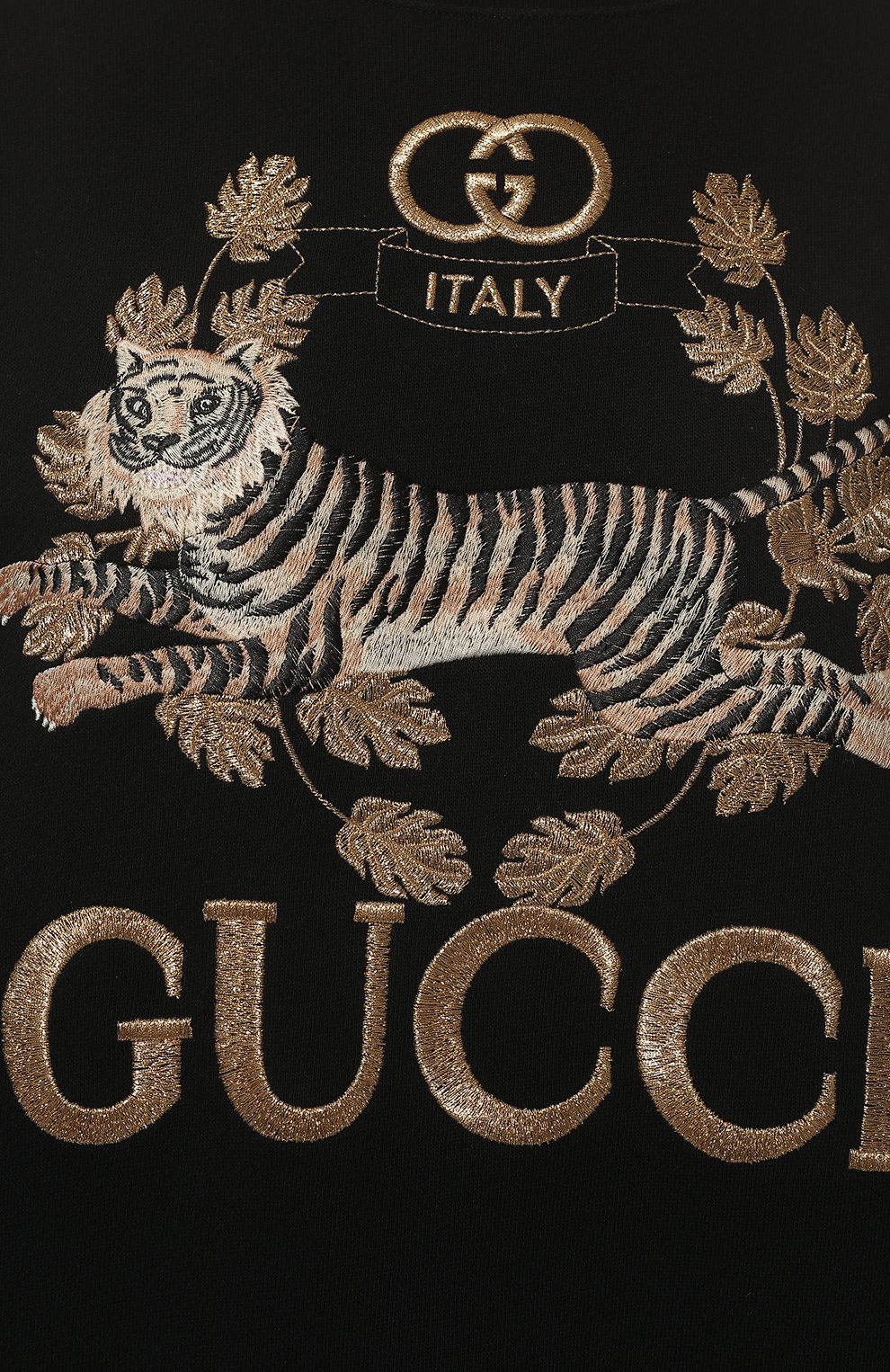 Хлопковый свитшот GUCCI черного цвета по цене 141120 руб., арт. 617964/XJD4I, фото 5 Хлопковый свитшот GUCCI, арт. 617964/XJD4I, фото 5