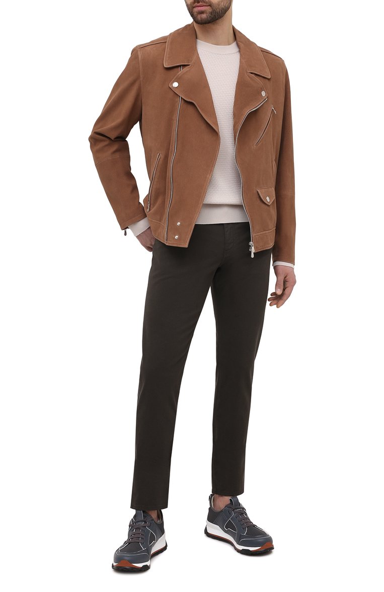 Брюки из хлопка и лиоцелла ZEGNA, арт. UWI50/JS01, фото 2