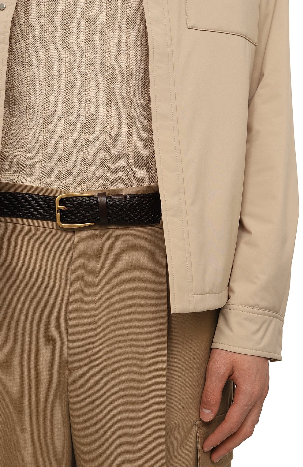 Кожаный ремень BRUNELLO CUCINELLI, арт. MAUFB344, фото 2