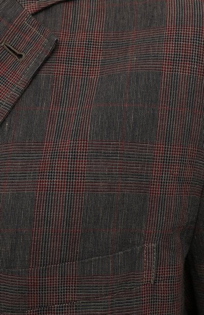 Пиджак из хлопка и льна ASPESI коричневого цвета по цене 45300 руб., арт. S1 A CJ01 G403, фото 5 Пиджак из хлопка и льна ASPESI, арт. S1 A CJ01 G403, фото 5