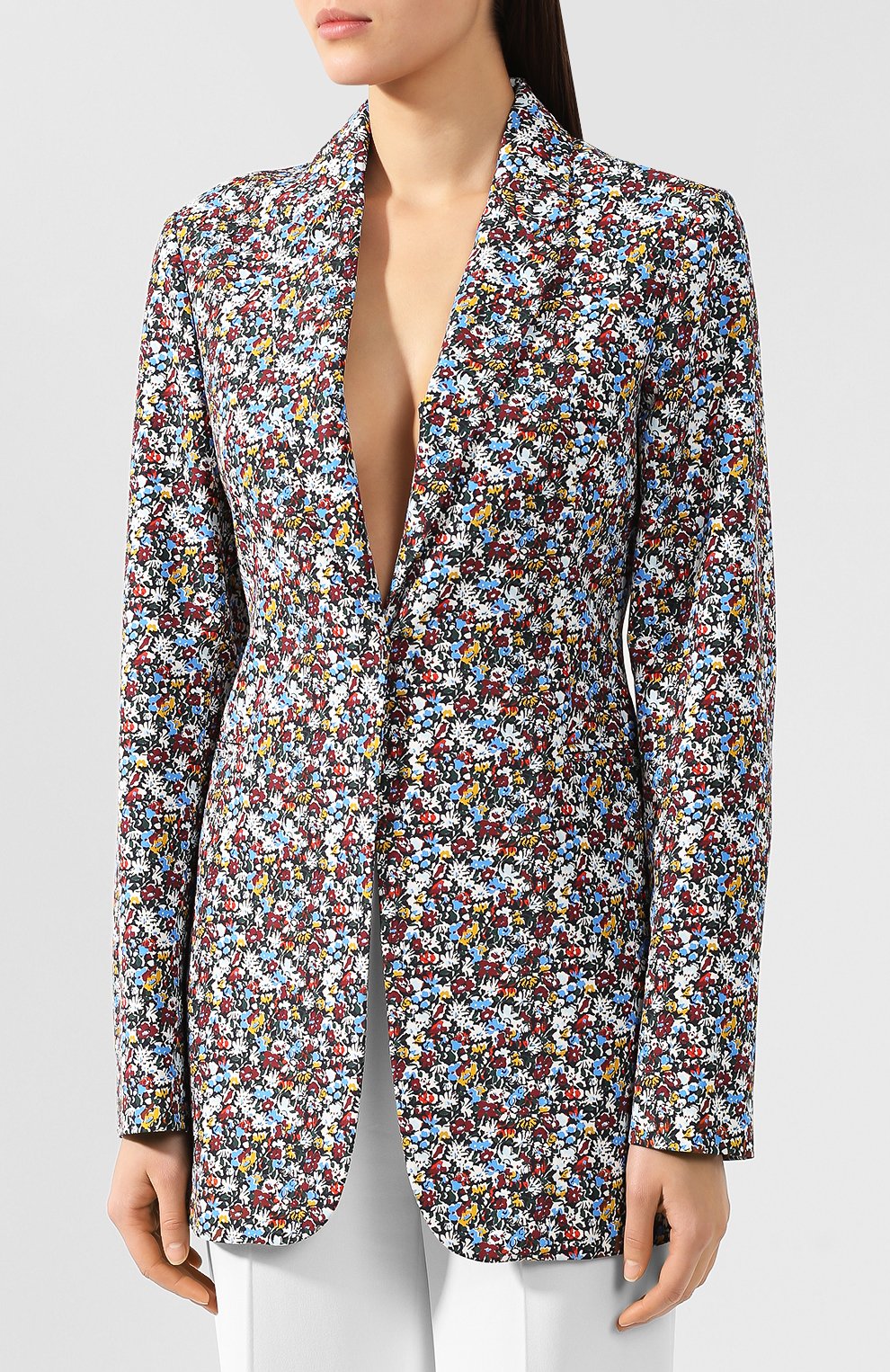Жакет с принтом VICTORIA BECKHAM, арт. JK STR 5812F MSS19 MINI FL0RAL FAILLE, фото 3