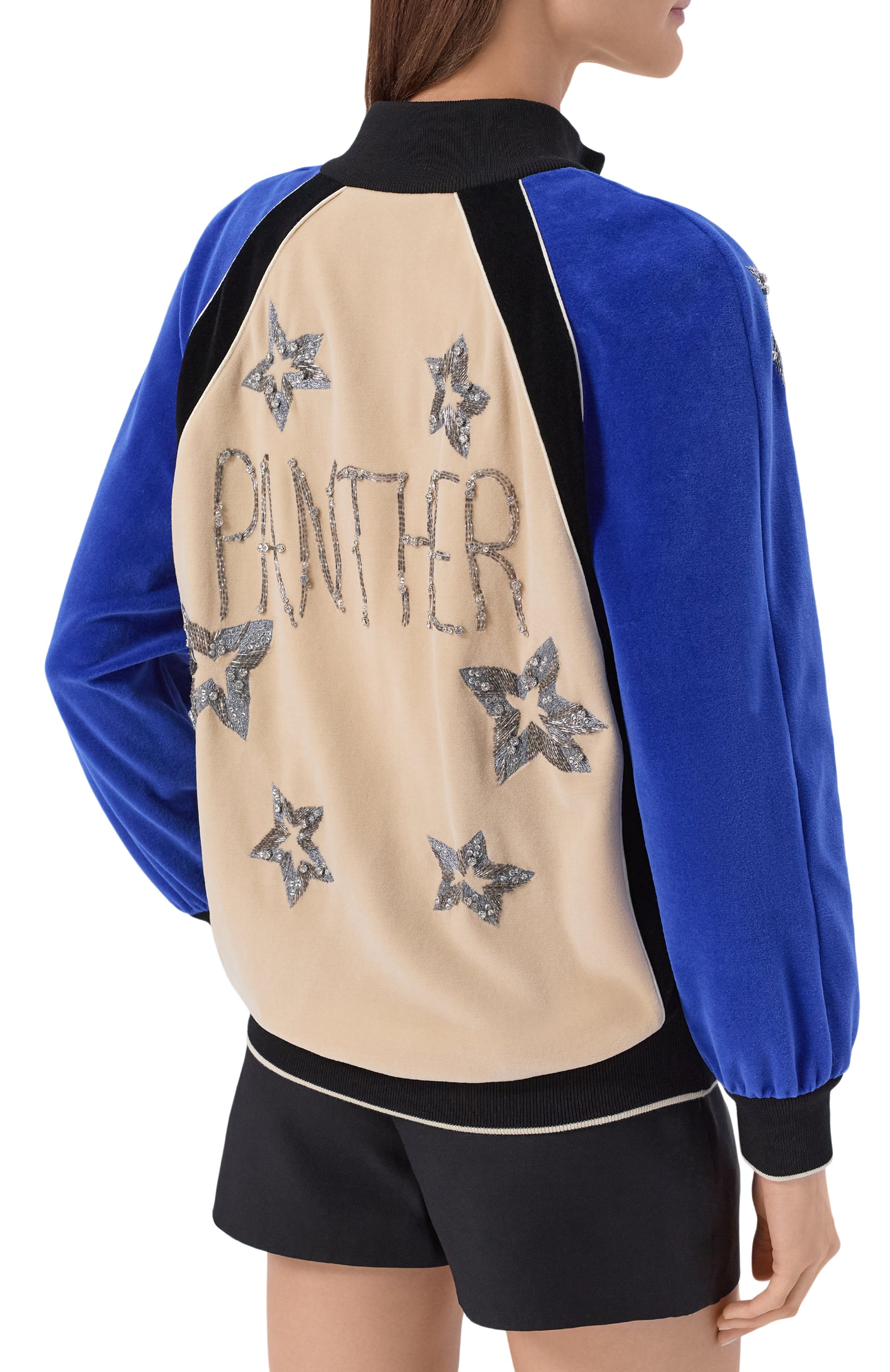 Бархатная толстовка VALENTINO разноцветного цвета по цене 285500 руб., арт. 8B3MF25G/A4U, фото 4 Бархатная толстовка VALENTINO, арт. 8B3MF25G/A4U, фото 4