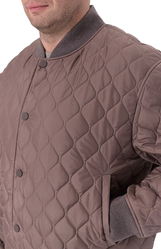 Шелковый бомбер MVST M25.1PM.0005/BIG SIZE/ZEGNA SILKY Бежевый  M25.1PM.0005/BIG SIZE/ZEGNA SILKY Фото 5