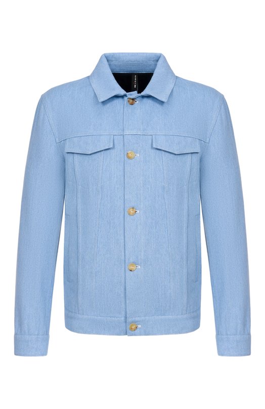 Джинсовая куртка Kiton UW2334V0832H_001 Голубой UW2334V0832H_001